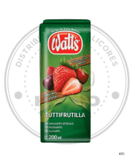 JUGO WATTS TUTTIFRUTILLA PACK 6 UN 200 CC