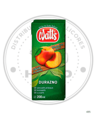 JUGO WATTS DURAZNO 200 CC PACK 6 UN