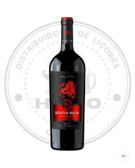 VINO BESTIA ROJA GR MERLOT 14ºGL 750CC