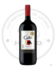 VINO GATO VARIETAL CS BOTELLON 12º G.L 1500CC