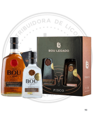 PISCO BOU LEGADO PACK 40ºGL 750CC