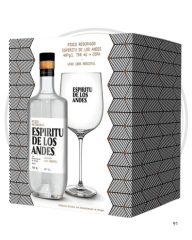 PISCO ESPIRITU DE LOS ANDES RESERVADO 40º GL 750 CC C/COPA