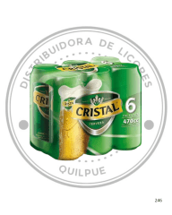 CERVEZA CRISTAL 4.6ºGL 470CC X 6UN