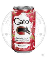 VINO GATO LATA SELECCION DULCE BORGOÑA 8º G.L PACK 6 UN 350 CC