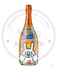 ESPUMANTE HAPPY BUNNY DURAZNO SIN ALCOHOL 750CC