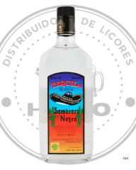 TEQUILA SOMBRERO NEGRO BLANCO 40ºGL 750CC