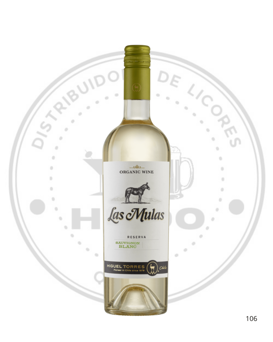 VINO LAS MULAS ORGANICO SB 12.5ºGL 750CC1