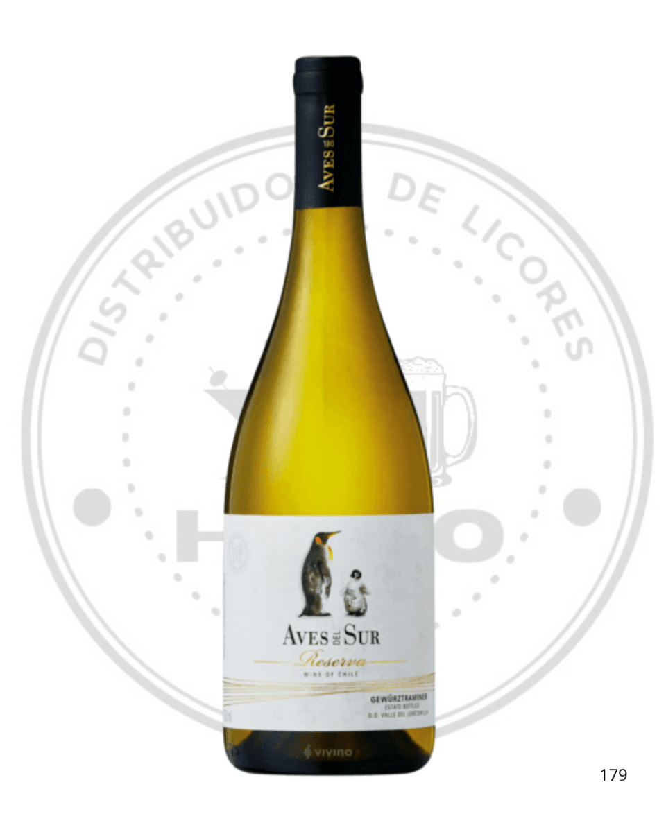 VINO AVES DEL SUR RESERVA GEWURZTRAMINER 14ºGL 750CC1