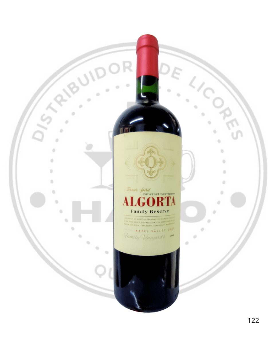 VINO ALGORTA GRAN RESERVA CABERNET SAUVINON 14.5ºGL 750CC1