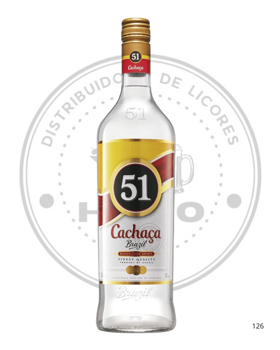 LICOR CACHACA 51 BRAZIL 40ºGL 965 CC1