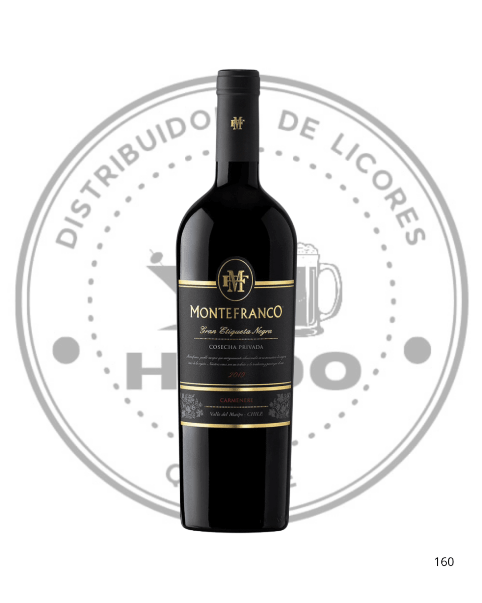 VINO MONTEFRANCO GRAN ETIQUETA NEGRA CR 14ºGL 750CC1