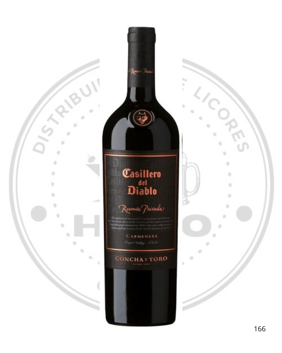 VINO CASILLERO DEL DIABLO RESERVA PRIVADA CARMENERE 14,5ºG.L 750CC1