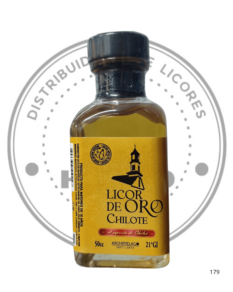 MINIATURA LICOR DE ORO CHILOTE 21º G.L 50 CC1