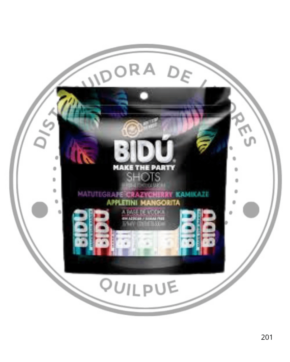 VODKA SHOT BIDU 20 UDS MIX (ARMA TU FIESTA) 15º G.L 30CC1