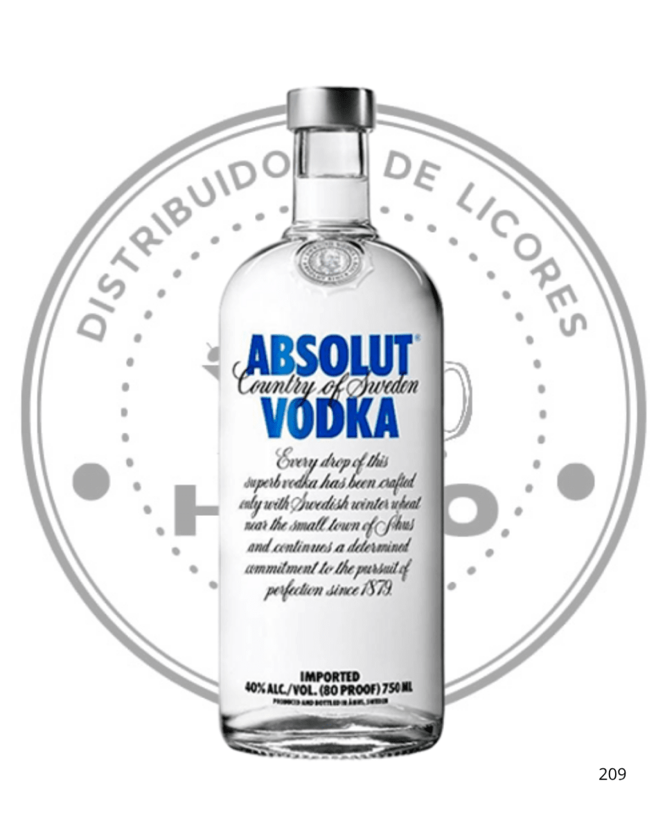 VODKA ABSOLUT 40º G.L750 CC1
