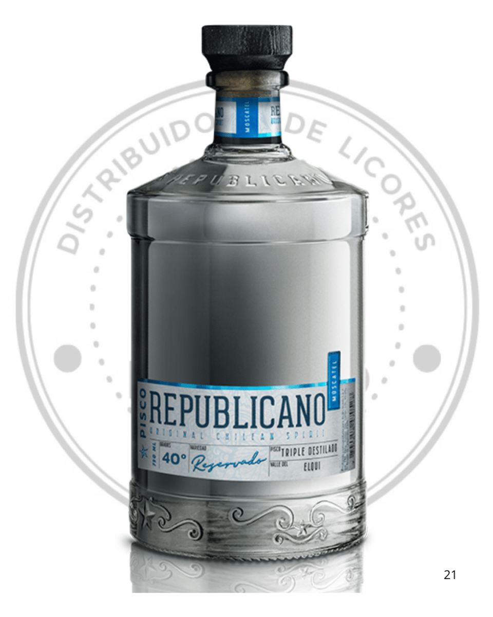 PISCO REPUBLICANO TRIPLE DESTILADO 40° 750CC1