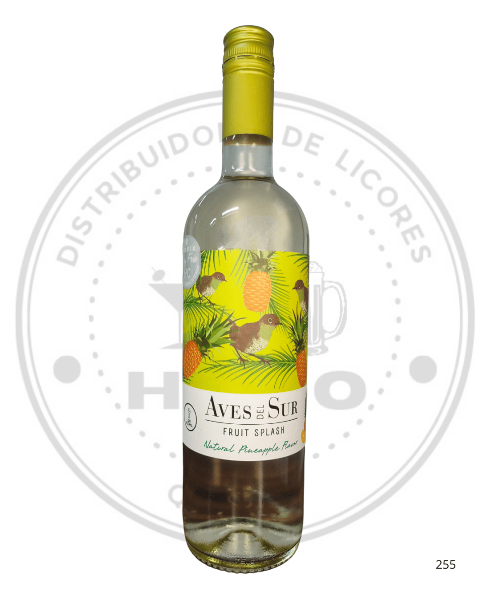 VINO AVES DEL SUR FRUIT PINEAPPLE FLAVOR 7ºGL 750CC (VEGAN)1