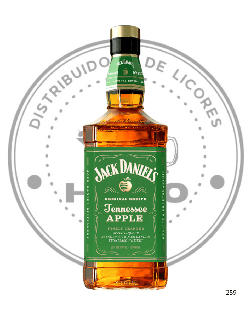 WHISKEY JACK DANIEL'S APPLE 36.5º G.L 750 CC1