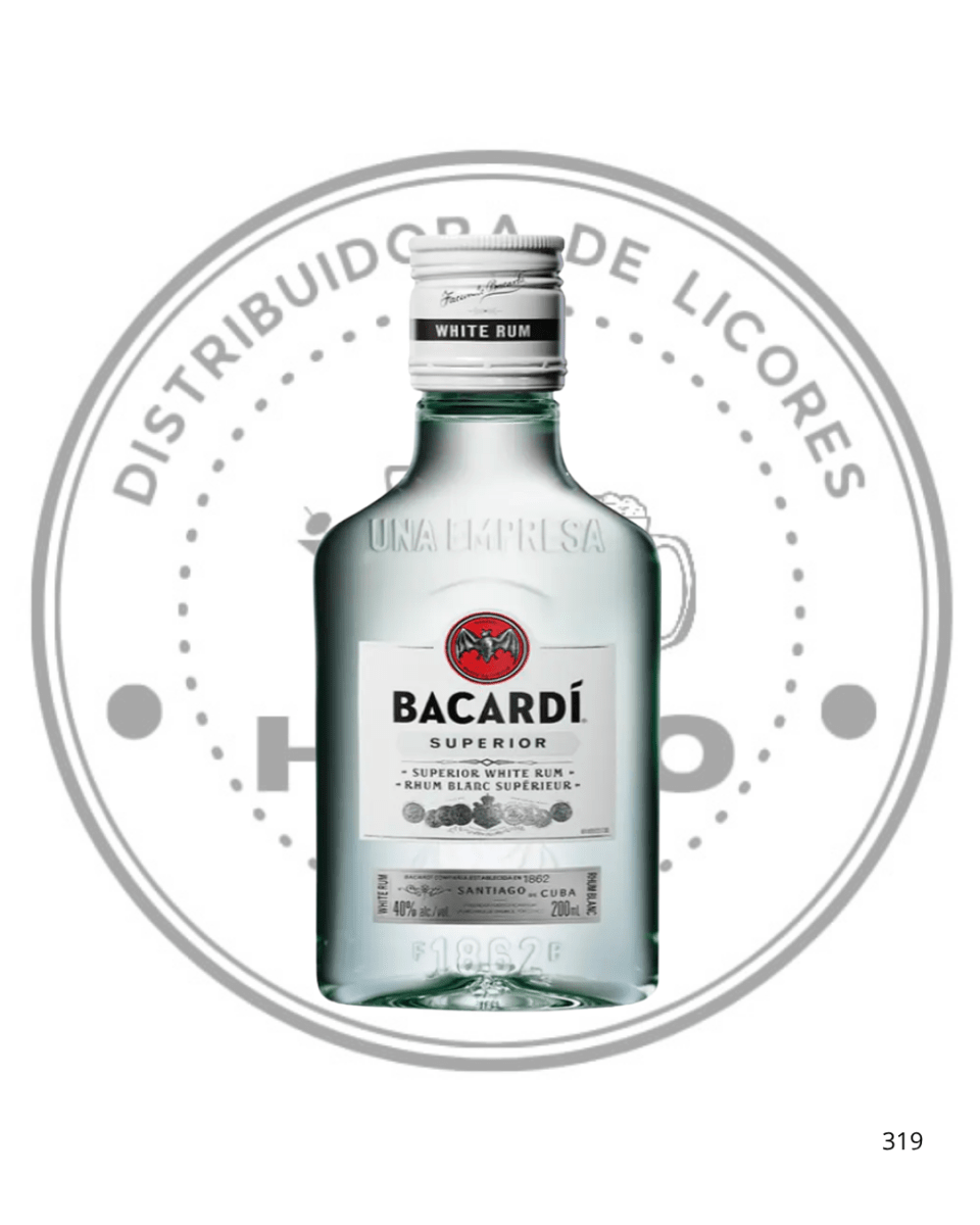 RON BACARDI CARTA BLANCA 40ºG.L 200CC1