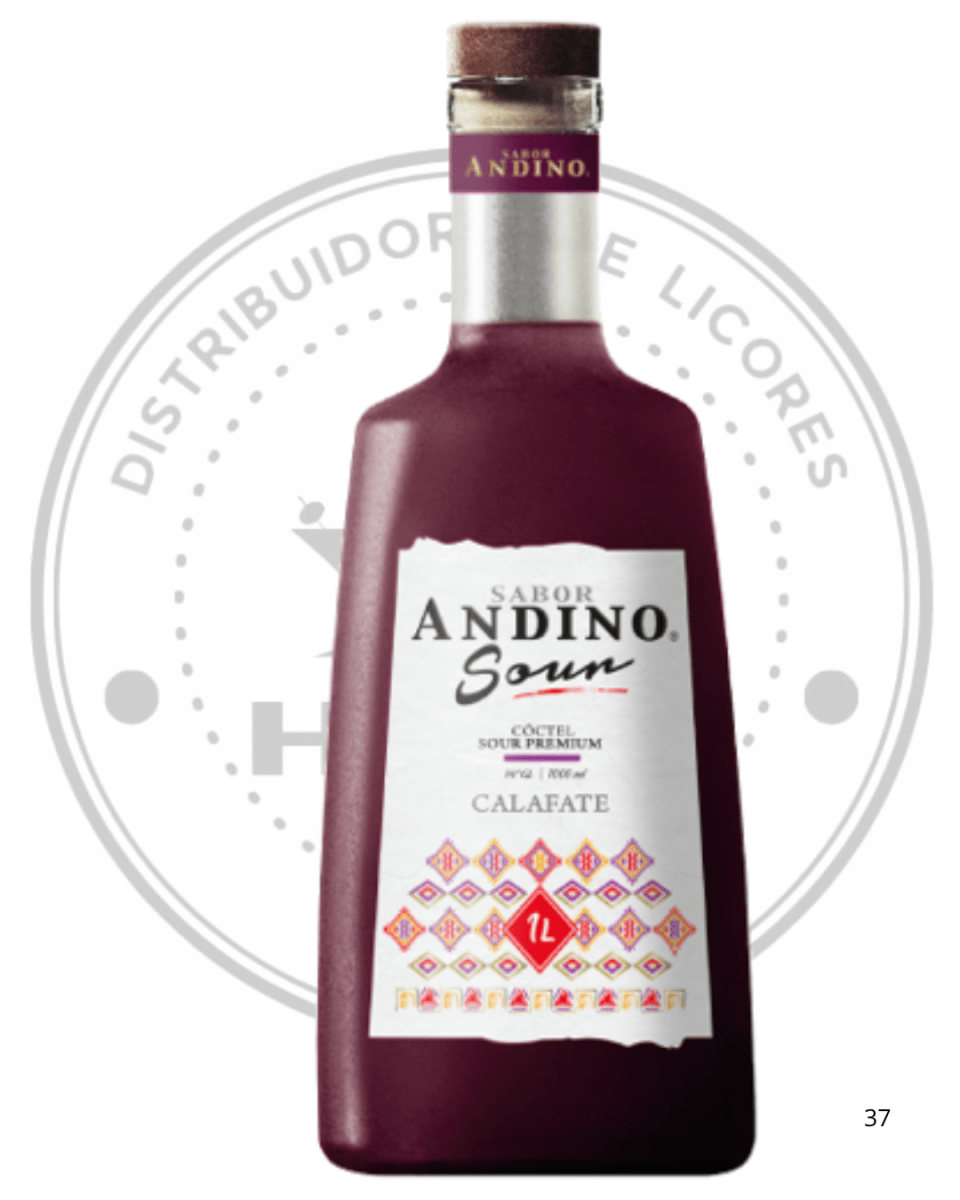 PISCO SABOR ANDINO CALAFATE 14ºGL 1000 CC1