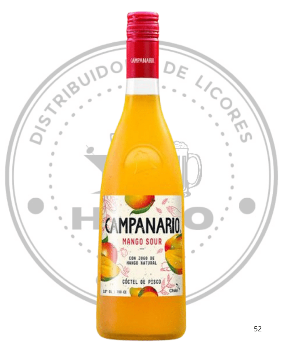 PISCO CAMPANARIO MANGO 12º GL 1000 CC1