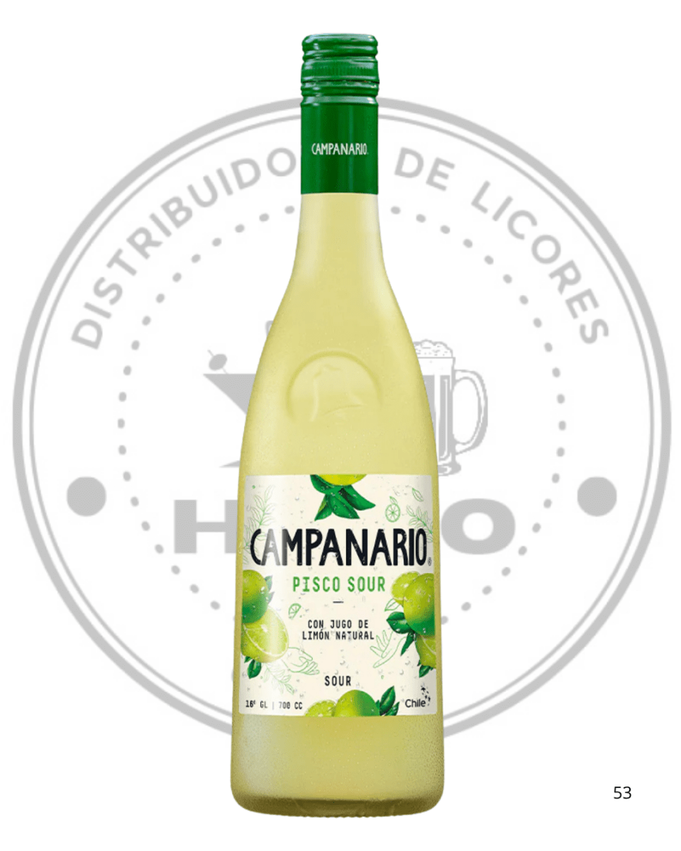 PISCO CAMPANARIO SOUR 1LT 16 G.L 1000 cc1
