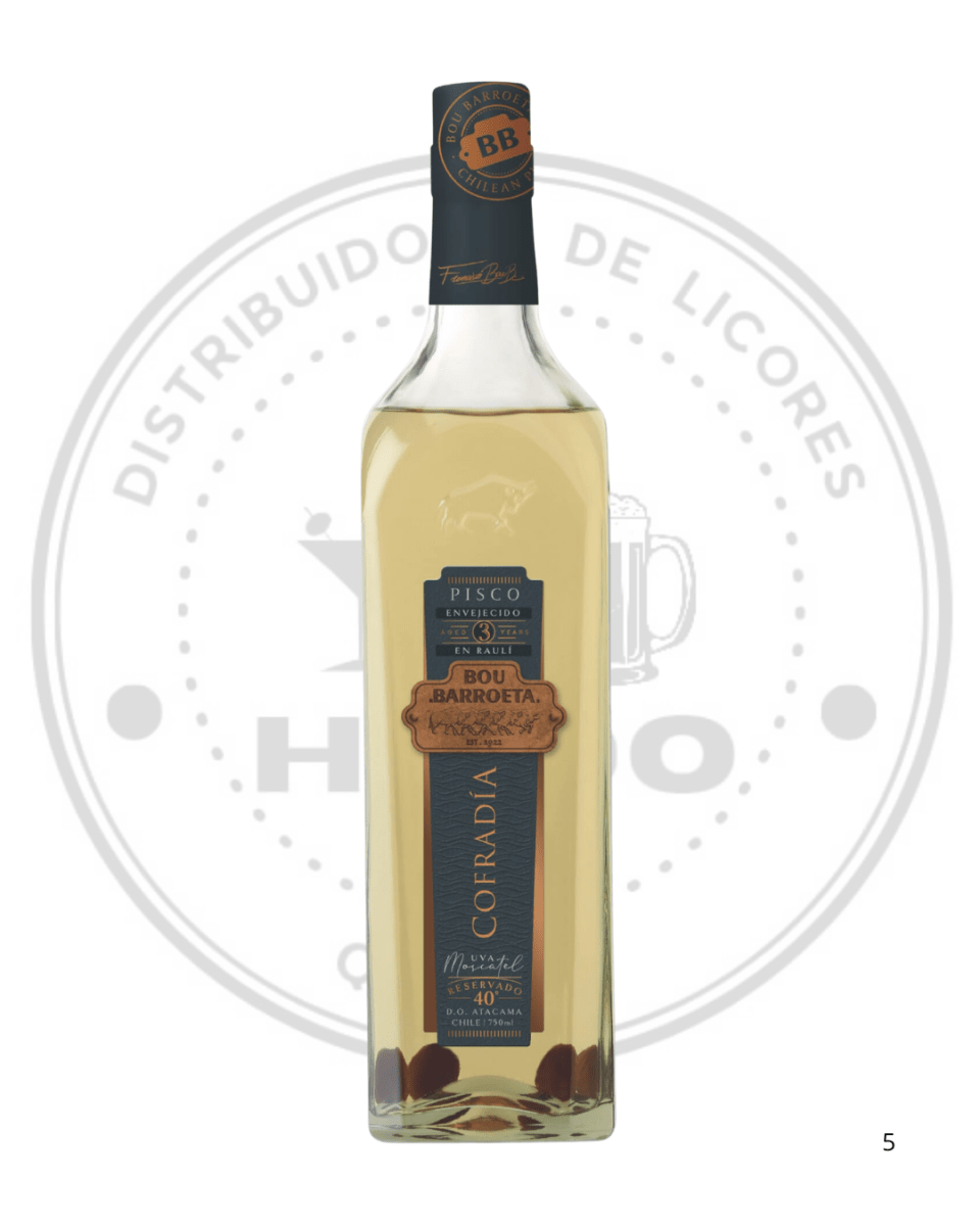 PISCO BOU BARROETA COFRADIA 40ºGL 750CC1