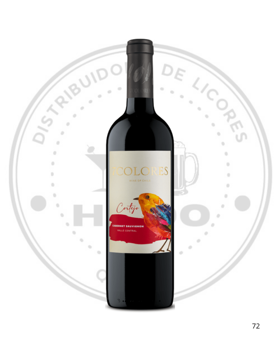 VINO 7 COLORES VARIETAL CABERNET SAUVINON 13ºGL 750CC1