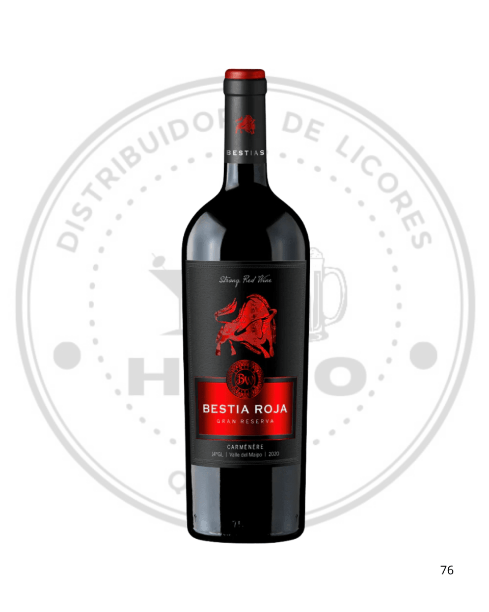 VINO BESTIA ROJA GR CR 14ºGL 750CC1