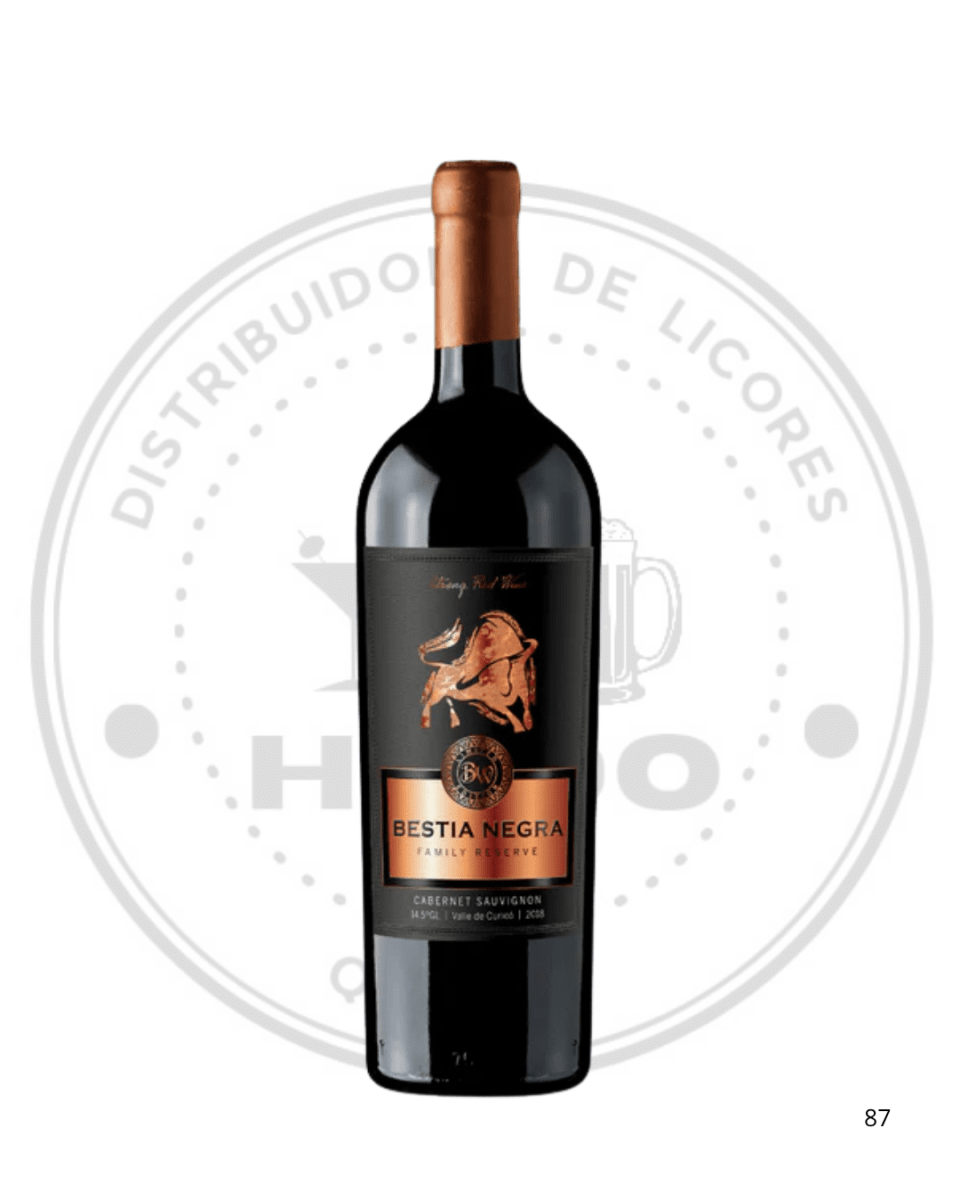 VINO BESTIA NEGRA RESERVA DE FAMILIA CABERNET SAUVINON 14.5ºGL 750CC1