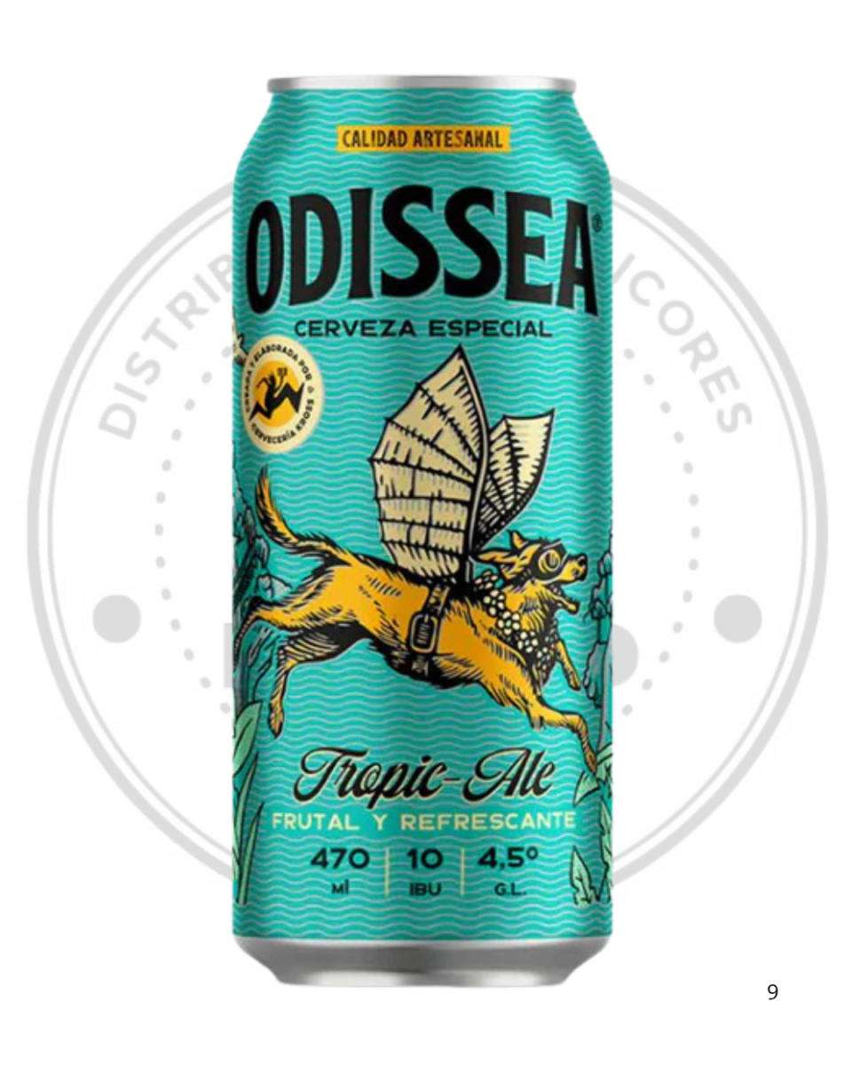 CERVEZA ODISSEA TROPIC ALE 5.2ºGL 470CC1