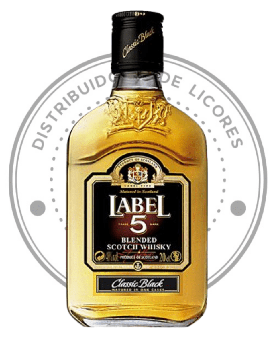 WHISKY LABEL 5 BLENDED SCOTCH 40ºGL 200ML1
