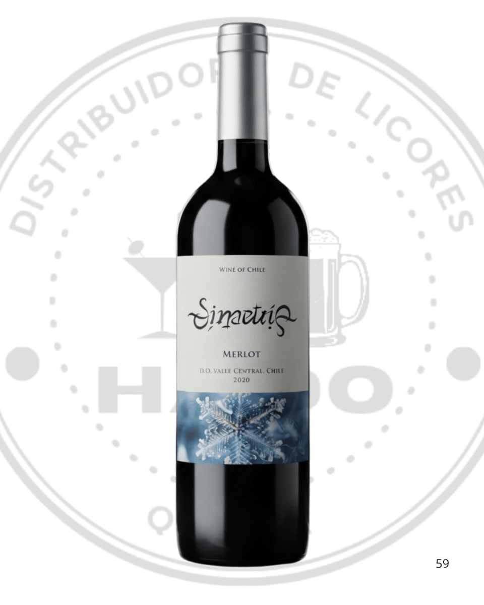 VINO SIMETRIS MERLOT 13ºGL 750CC UN1