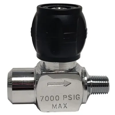 VALVULA DE LINEA ,ENTRADA DE 1/4 FPT X SALIDA DE 1/4 MPT 7000PSI COD 6CVL-FM