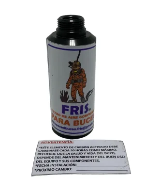 FILTRO CARBÓN ACTIVADO REUTILIZABLE AQUASTAR COMPRESOR DE BAJA