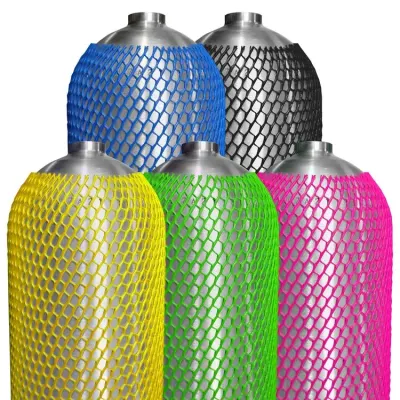 MALLA PARA BOTELLA ALUMINIO 80CF COLORES