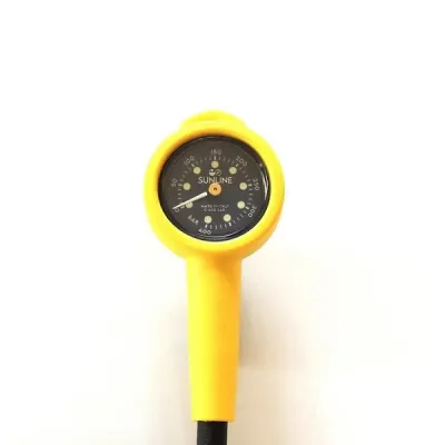 MANÓMETRO SIMPLE COLORES AMARILLO/NEGRO