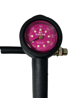MANOMETRO SIMPLE COLORES NEGRO ROSADO