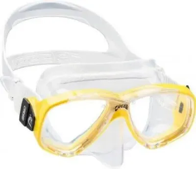 MÁSCARA CRESSI SUB MODELO PERLA TRANSPARENTE/AMARILLA1