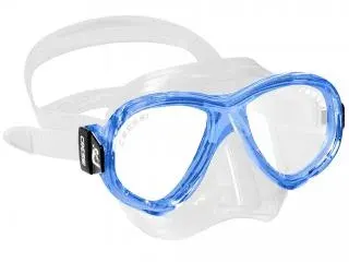 MÁSCARA CRESSI SUB MODELO PERLA TRANSPARENTE/AZUL