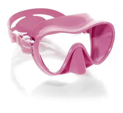 MÁSCARA CRESSI SUB MODELO FRAMELES F1 ROSADO