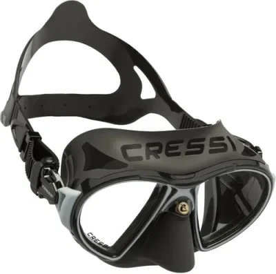 MASCARA CRESSI SUB MODELO ZEUS NEGRA