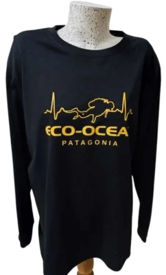 POLERA ECO-OCEAN PATAGONIA NEGRA
