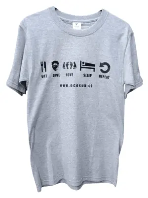 POLERA DISEÑO GRIS ECOSUB HOMBRE