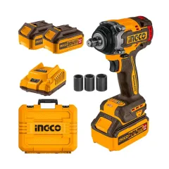 PISTOLA DE IMPACTO BL +2BAT 4AH Y CARG 1/2PULGADA 20 V/500NM INGCO OFERTA