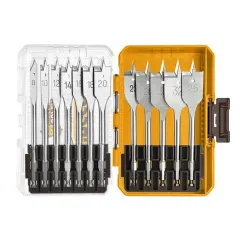 SET DE BROCAS PLANAS PARA MADERA INDUSTRIAL 12 PIEZAS 8-32 MM INGCO