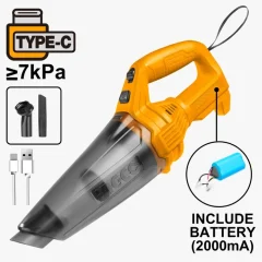 ASPIRADORA INAMALBRICA 11,1 V/0,05 LT INGCO CON BATERIA