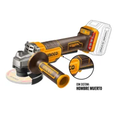 ESMERIL BL C/HM INDUSTRIAL INALAMBRICO 4 1/2 PULGADAS 20V/115MM INGCO