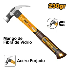 MARTILLO CARPINTERO MAGNETICO MANGO FV 220G/80Z INGCO