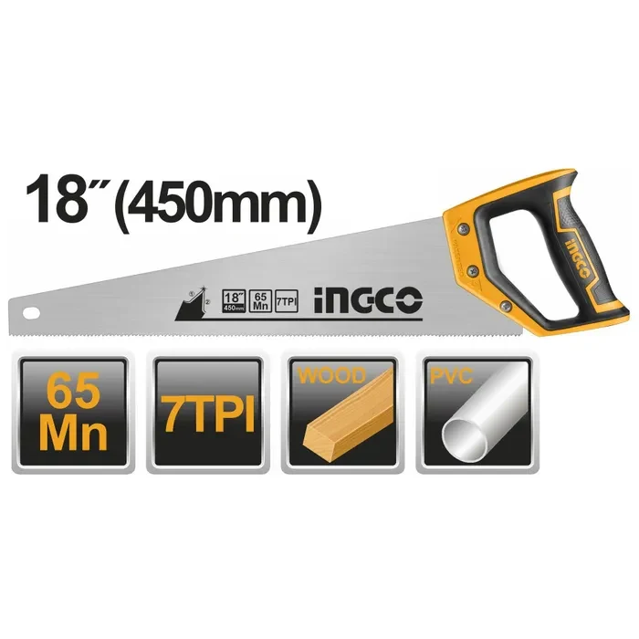SERRUCHO CARPINTERO 450MM/18MM INGCO1